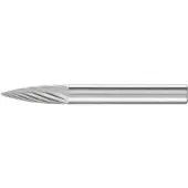 PFERD Hartmetall-Frässtift mit 6-mm-Schaft, Geschossform SPG (Spitzbogen), Zahnung 3