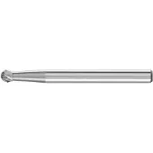 PFERD Hartmetall-Kleinfrässtift mit 3-mm-Schaft, Kugelform KUD, Zahnung 4