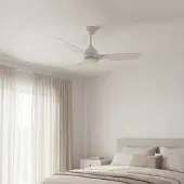 Forlight Nepal-Lüfter ø1320mm IP20 LED Warmweiß - 3000K Glänzendes Weiß Weiß 1750