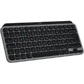 Logitech MX Keys Mini For Mac, Kabellos, Bluetooth, Scherenschalter, QWERTZ, LED, Schwarz, Grau