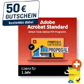 Adobe Acrobat Standard - Software - Desktop Publishing - Multilingual - Nur Lizenz Vollversion