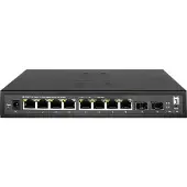 LevelOne Hilbert 10-Port Gigabit Smart Lite Switch, 8 x Gigabit RJ45, 2 x Gigabit SFP, Managed, L2, Gigabit Ethernet (10/100/1000), Vollduplex