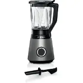Bosch Standmixer "VitaPower Serie 4 MMB6172SN, 1,5l Glas-Behälter, 30.000 U/Min, grau" 1200 W Stopfer, ThermoSafe Glas, 4 Edelstahl Klingen, Kabelstaufach