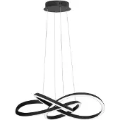 Nova Luce AMARA LED Pendelleuchte Schwarz 54W Warmweiss 120x68cm dimmbar 9248108
