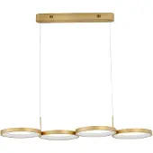 Nova Luce MAGNUS LED Pendelleuchte Messing 41W Warmweiss 84x32x120cm dimmbar 9248118