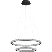 Nova Luce GINEVRA LED Pendelleuchte Schwarz 54W Warmweiss 120x60,5cm dimmbar 9748159