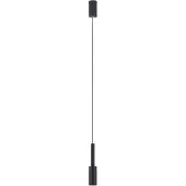 Nova Luce JOY LED Pendelleuchte Schwarz 7W Warmweiss 200x4cm 9010228