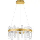 Nova Luce ARGO LED Pendelleuchte Gold 81W Warmweiss 120x60cm dimmbar 9756714