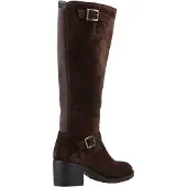Hush puppies Heidi Leder Damen Braun Wildleder Stiefel