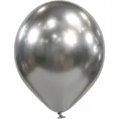 Belbal Chrome-Ballons Silber 100 Stück 33cm in Öko-Qualität