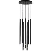 Nova Luce DANDIA LED Pendelleuchte Schwarz 69W Warmweiss 72x40,5cm dimmbar 9540204