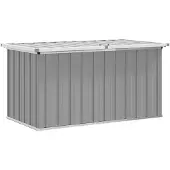 vidaXL Gartenbox Grau 129x67x65 cm