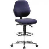 BIMOS Fahrbahrer Hochstuhl Stoffpolster blau