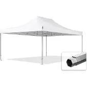 TOOLPORT 4x6m Aluminium Faltpavillon, ohne Seitenteile, weiß