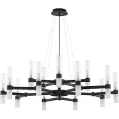 Nova Luce CENTURY Pendelleuchte G9 30-fach Schwarz 210x120cm dimmbar 9006053