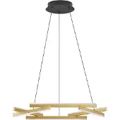 Nova Luce HYDE LED Pendelleuchte Gold 38W Warmweiss 150x66cm dimmbar 9005652