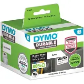 Dymo Durable 2112289 Etikett Schwarz auf Weiß (32 mm x 57 mm)
