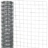 Nature Natur Zaungeflecht - grau - verzinkter Stahl - 100 x 250 cm - quadratisch