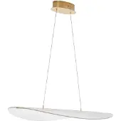 Nova Luce AGOS LED Pendelleuchte Gold 32W Warmweiss 95x56x150cm dimmbar 9054450