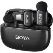 Boya Mini, Lavalier-Mikrofon, Kondensatormikrofon, Omnidirektional, 20 - 20000 Hz, Kamera-Montageaufnehmer, Schwarz