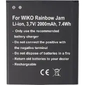 AccuCell Akku passend für Wiko Rainbow Jam, Wiko Rainbow Jam 4G, Akku 5222, 60,2 x 70,0 x 4,7mm