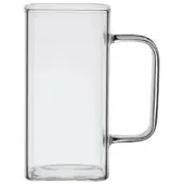 COFI Latte-Macchiato-Glas Square 2er Set Henkelglas Cocktail 350 ml