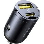 Baseus Tiny Star Mini Autoladegerät (U+C) 30W Cosmic Black