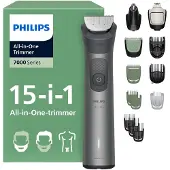 Philips All-in-One Trimmer 7000 Series MG7921/15 15-in-1-Trimmer, Schwarz, Grau, 0,5 mm, 1,6 cm, 0,2 mm, Gesicht, Kopf, Nase, Metall