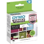 Dymo Durable 2112283 Etikett Schwarz auf Weiß (54 mm x 25 mm)