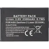 AccuCell Akku passend für Asus Zenfone 2 Laser ZE500KL, Li-Ion, 3,8V, 2300mAh, 8,7Wh