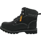 Dockers Winterboots BY GERLI, Herren, Gr. 49, Warmfutter, schwarz, Leder, unifarben, Schuhe Winterboots, Schnürboots, Workerboots im Bergsteiger-Look