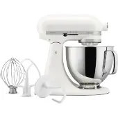 KitchenAid 5KSM125EPL, Standmixer, Cremefarben, Kneten, Mixen, 1,45 m, 4,7 l, Porcelain White