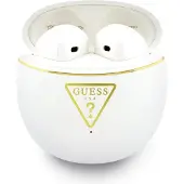 GUESS Drahtlose Ohrhörer TWS GUTWSA15HETH (kleiner runder Schriftzug) weiß