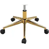 Vente-unique Bürostuhl höhenverstellbar - Stoff - Beige & Gold - NAODY