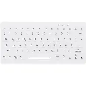 Contour Design Design Active Key QuickClean Medizinische Tastatur Abnehmbare Abdeckung Mini Kabellos Weiß DE C4112, Mini, Kabellos, RF Wireless, Scherenschalter, QWERTZ, Weiß