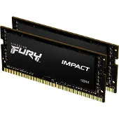 Kingston Technology FURY 16GB 3200MT/s DDR4 CL20 SODIMM (Kit of 2) Impact, 16 GB, 2 x 8 GB, DDR4, 260-pin SO-DIMM