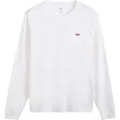 Levi's Sweatshirt "Sweatshirt LS Original Housemark Tee 1er Pack", Herren, Gr. XXL, weiß, Obermaterial: 100% Baumwolle CO., Sweatshirts Sweatshirt