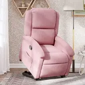 vidaXL CLORIS Relaxsessel mit Aufstehhilfe Rosa Samt - Fernseh- & Relaxsessel 3204304