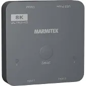 Marmitek Connect 720 - HDMI Switch 8K 60Hz - 4K 120Hz - HDMI 2.1 - 2 Eingänge / 1 Ausgang, HDMI, Grau, 120 Hz, 48 Gbit/s, 7680 x 4320 Pixel, 8K Ultra HD