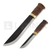 Kauhavan Puukkopaja Double Leuku 210 Messer, stained