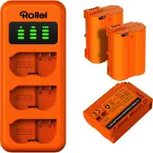 Rollei Set EN-EL15 3x Akkus und Ladegerät