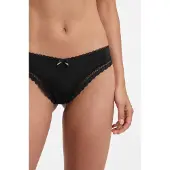 HUGO String aus elastischer Mikrofaser mit Spitzenbesatz Grösse XL