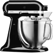 KitchenAid Artisan 5KSM185PS, 4,8 l, Schwarz, Leiter, 3 l, Schlagen, Kneten, Mixen, 1,45 m