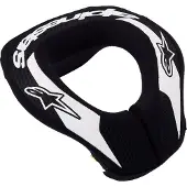 Alpinestars Sequence Jugend-Nackenprotektor Black White, Größe: L/XL