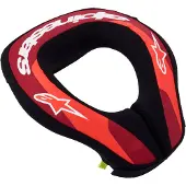 Alpinestars Sequence Jugend-Nackenprotektor Red Fluo Metallic Red White, Größe: L/XL