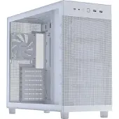 Asus PRIME AP303 TG White, Midi Tower, PC, Weiß, micro ATX, Mini-ITX, ATX, Metall, Gaming