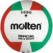 Molten Volleyball Trainingsball Weiß/Grün/Rot Gr. 5