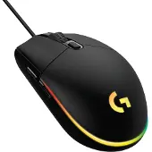 Logitech G 910-005796, rechts, USB Typ-A, 8000 DPI, 1 ms, Schwarz