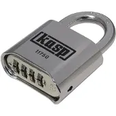 Kasp K11750D Hængelås 50 mm Sølv Kombinationslås