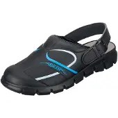 ABEBA Clog 7331 - Dynamic Mikrofaser, schwarz/blau , 39